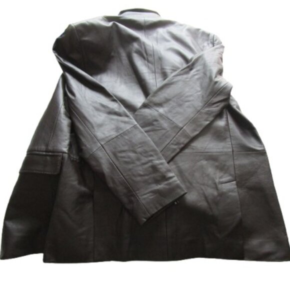 Marciano by Guess New Black Leather Blazer Size M / 52 - Picture 4 of 6